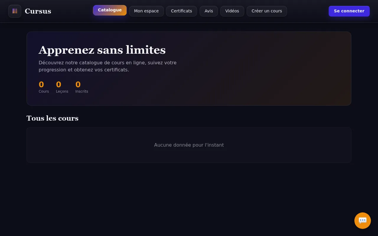 Aperçu de saas pou les cours en ligne