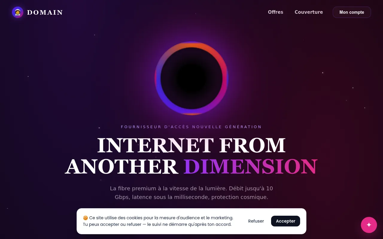 Aperçu de Je veux lancer "DOMAIN", un fournisseur d'accès internet pre